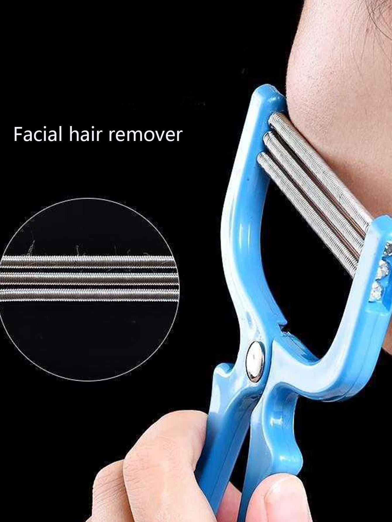 4736 1b-023 Herramienta de depilación facial azul para cara