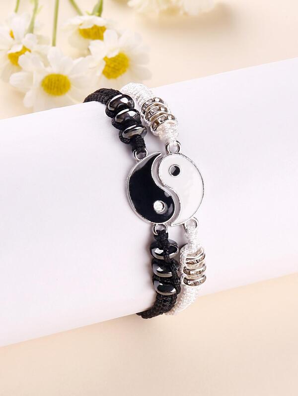 7363 1b-074 Set 4 piezas con abertura de Tai Chi y yin yang amantes