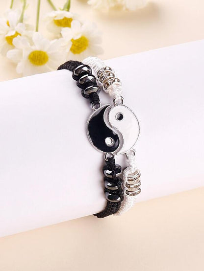 7363 1b-03-13 Set 4 piezas con abertura de Tai Chi y yin yang amantes