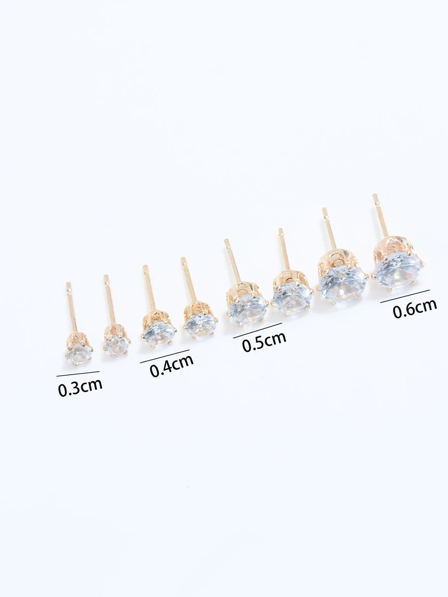 9060 b01-28 Set Pendientes 4 pares minimalista