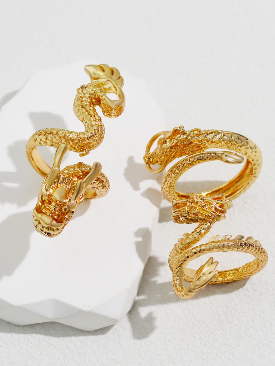 12235 1b-011 Anillo Dragón 3 Pzas