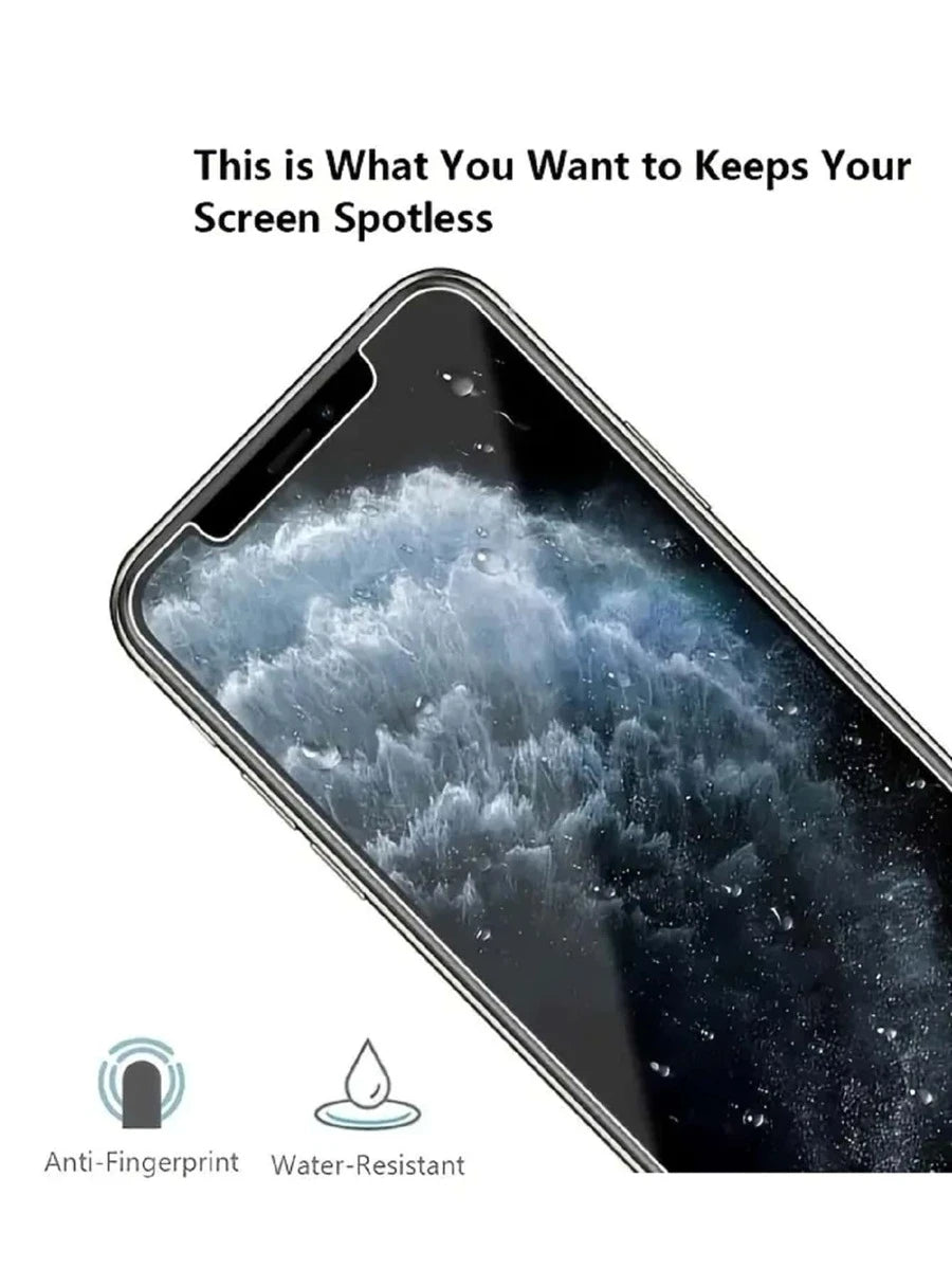 9302 2t-ProPa Protector de pantalla de vidrio templado de 3 piezas compatible con iPhone