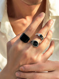 14980 1b-033 Anillos geométrico vintage 3 Pza