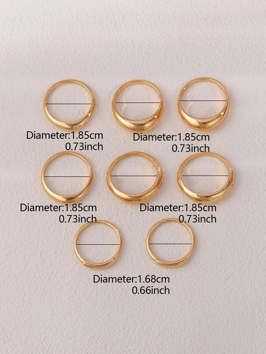 12048 1b-071 Set Anillo 8 pzas