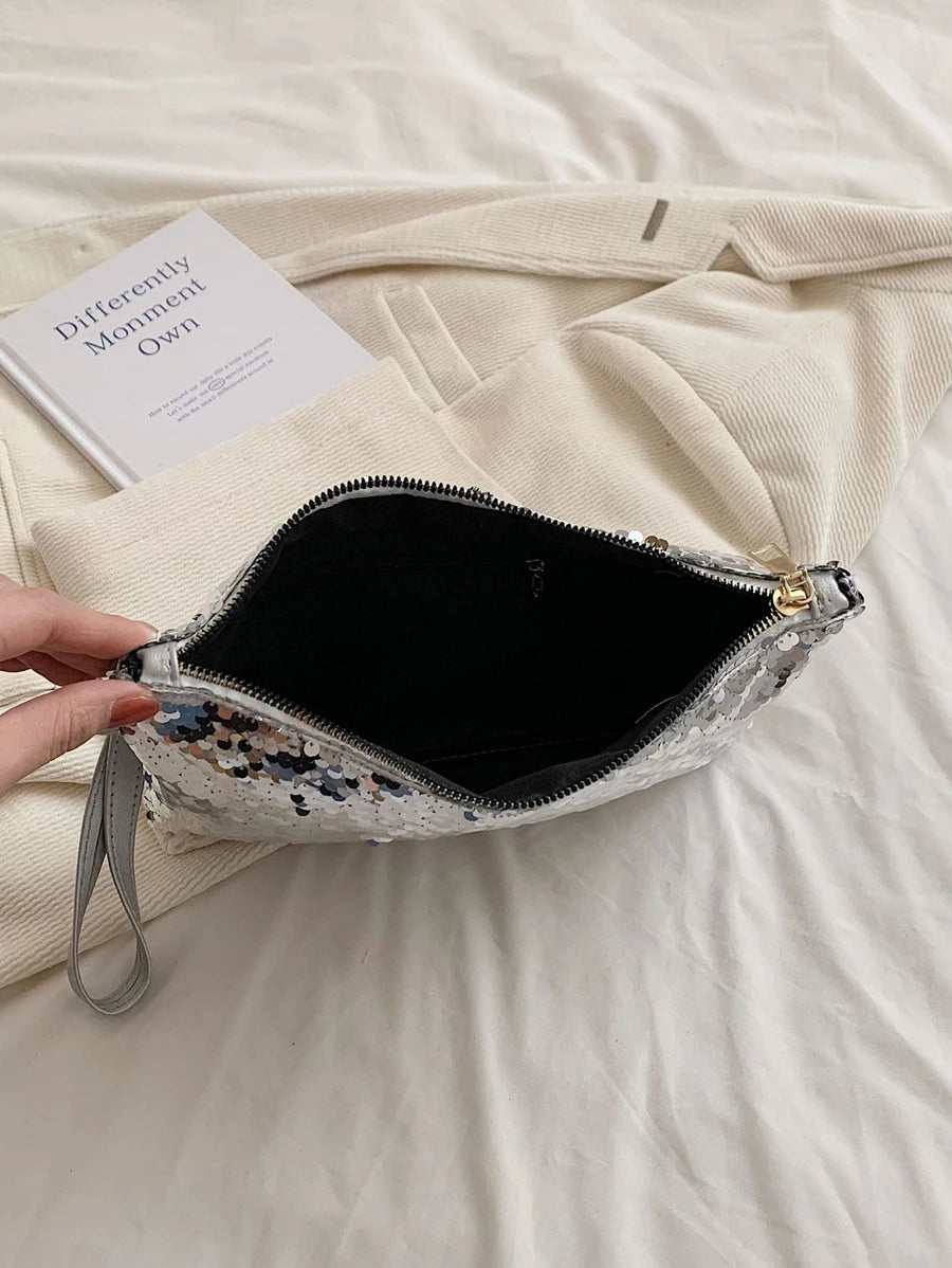 14810 1t-002 Bolsa De Cosméticos Brillante Bordada