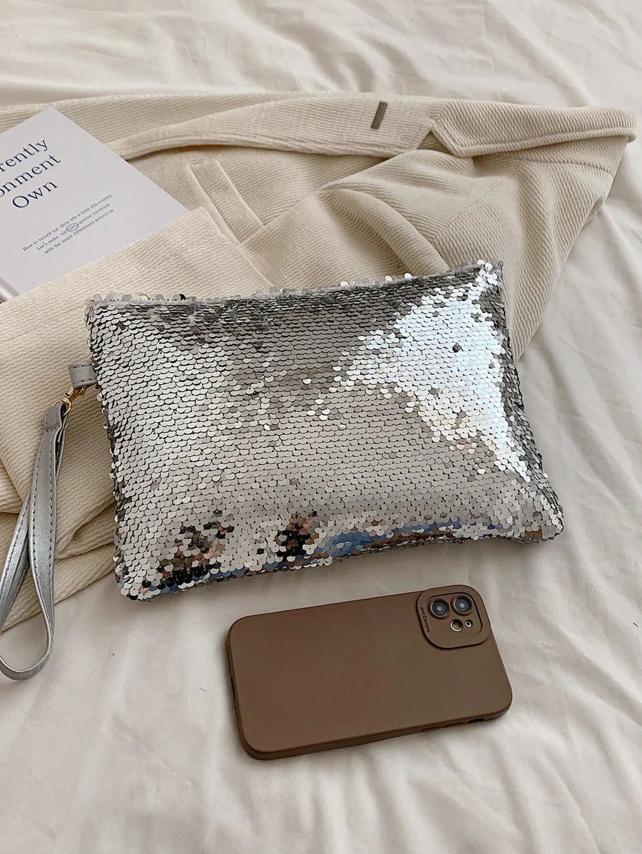 14810 1t-002 Bolsa De Cosméticos Brillante Bordada