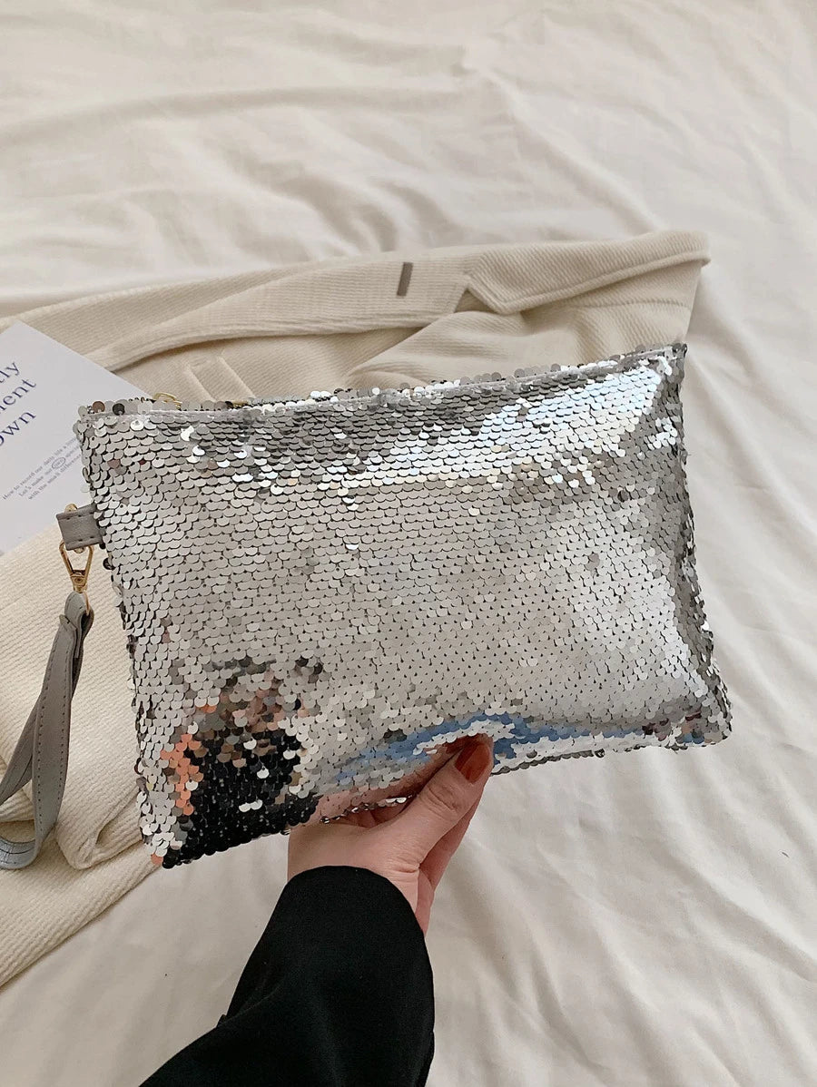 14810 1t-002 Bolsa De Cosméticos Brillante Bordada