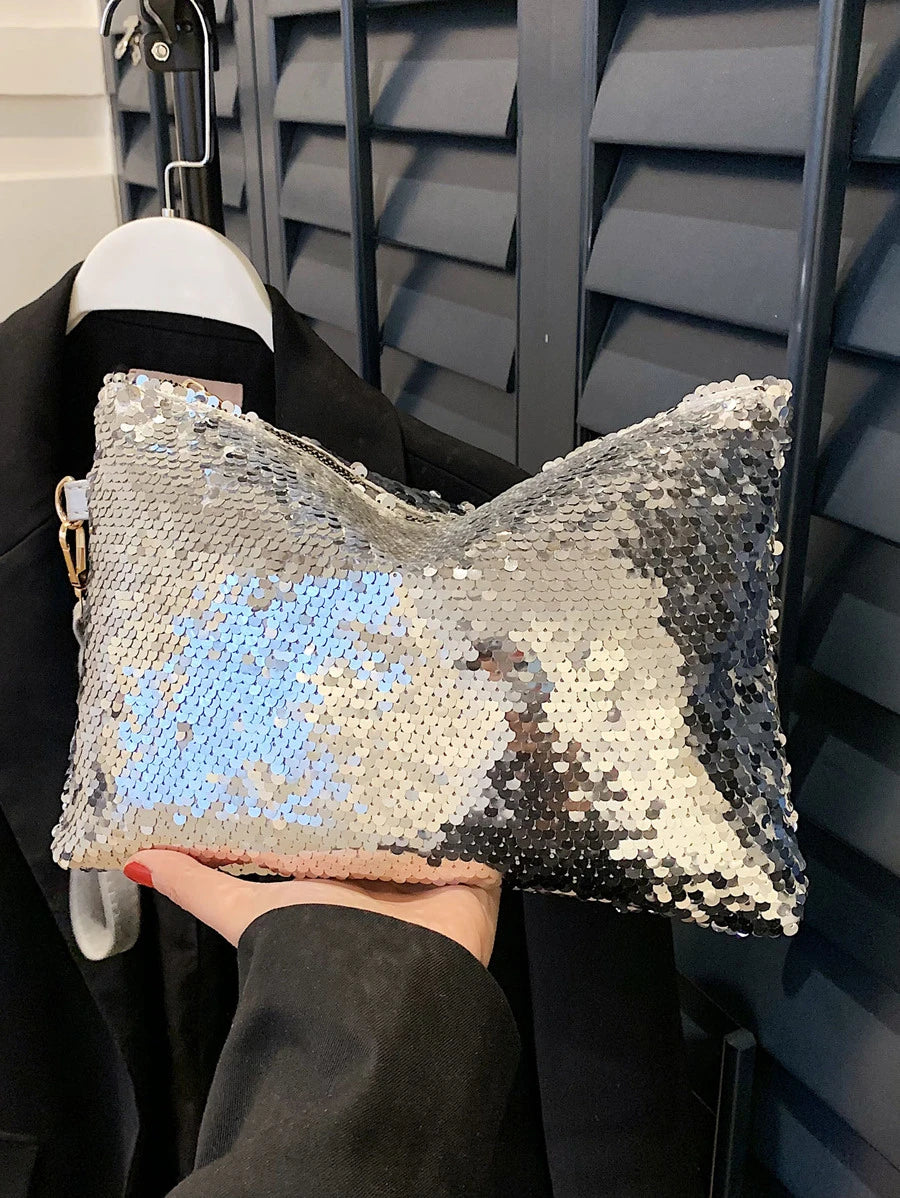 14810 1t-002 Bolsa De Cosméticos Brillante Bordada