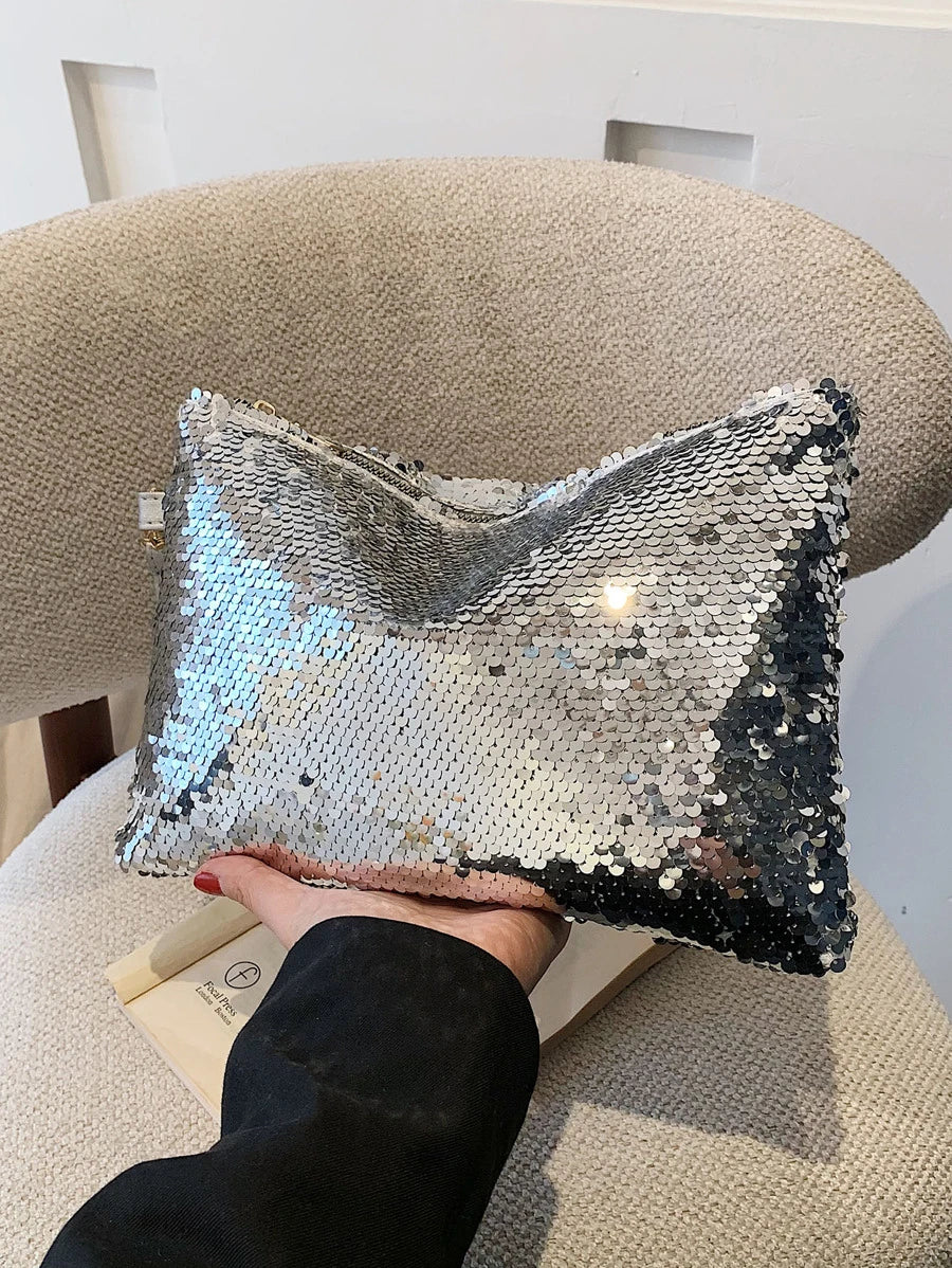 14810 1t-002 Bolsa De Cosméticos Brillante Bordada