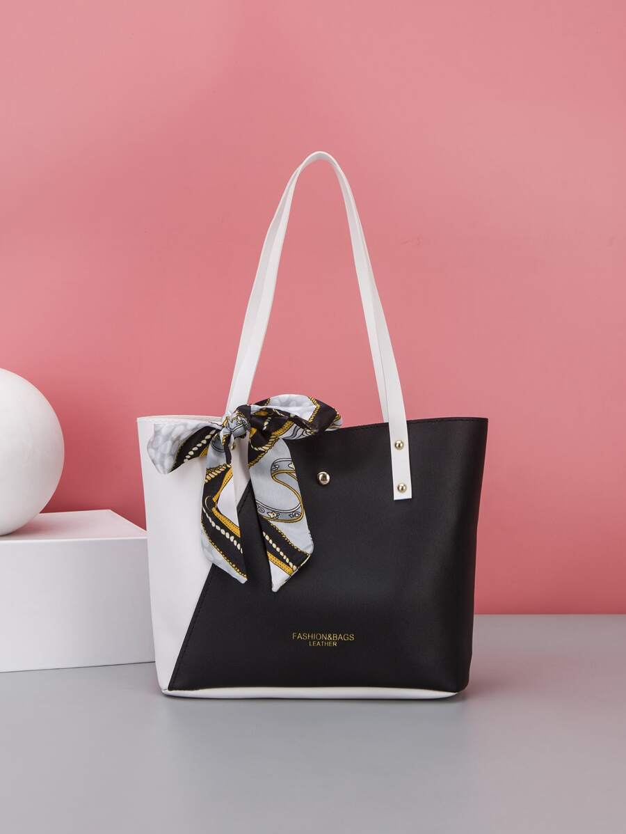 14938 1t-002 Bolso de tela/mano/hombro con estampado