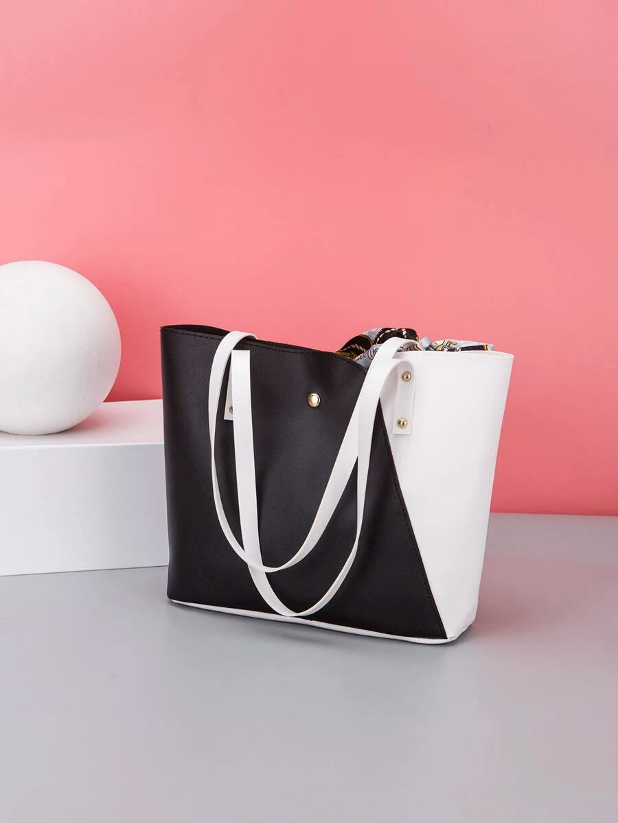 14938 1t-002 Bolso de tela/mano/hombro con estampado
