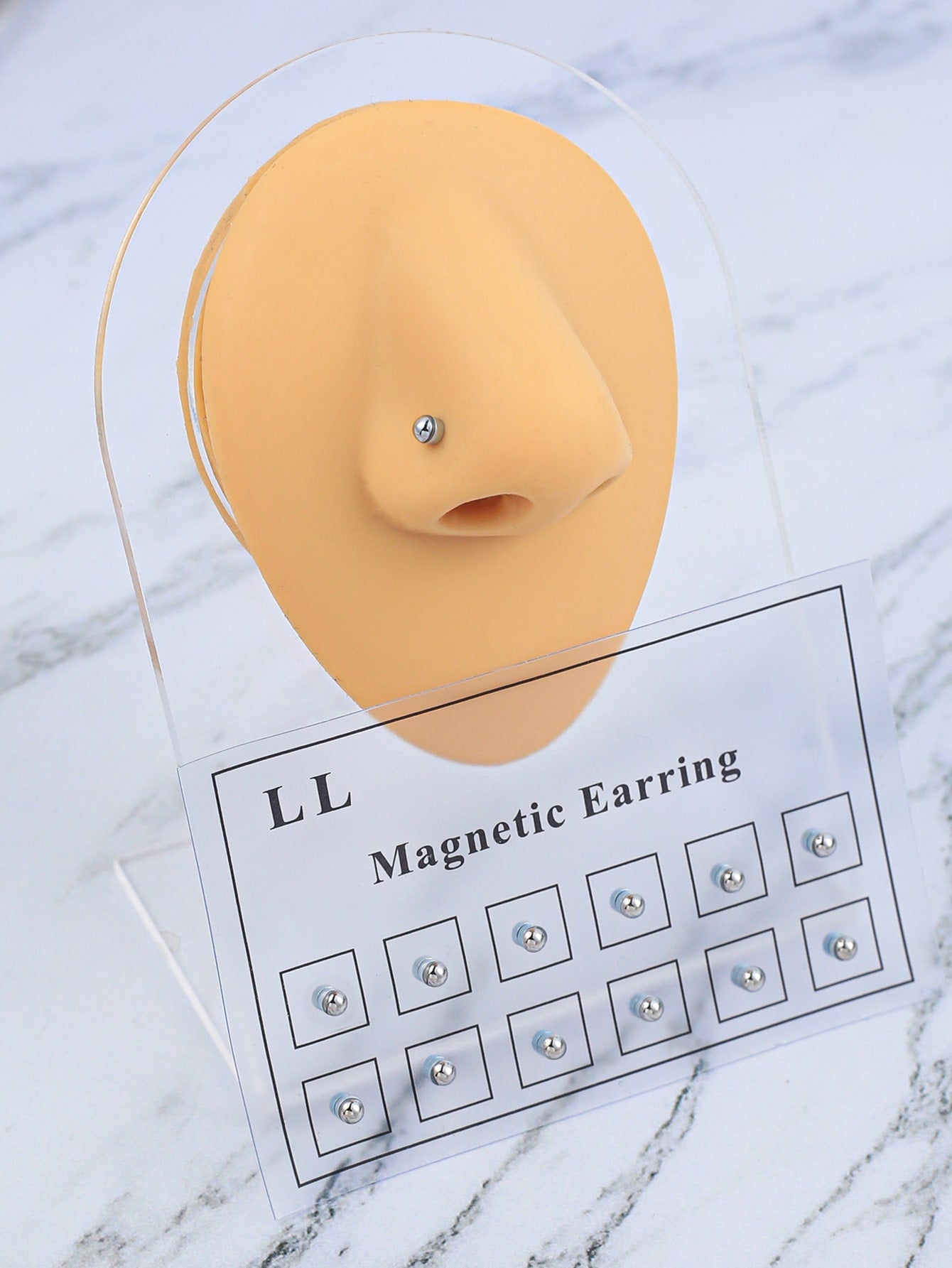 5097 1b-058 Set 12 piezas piercing magnético unicolor