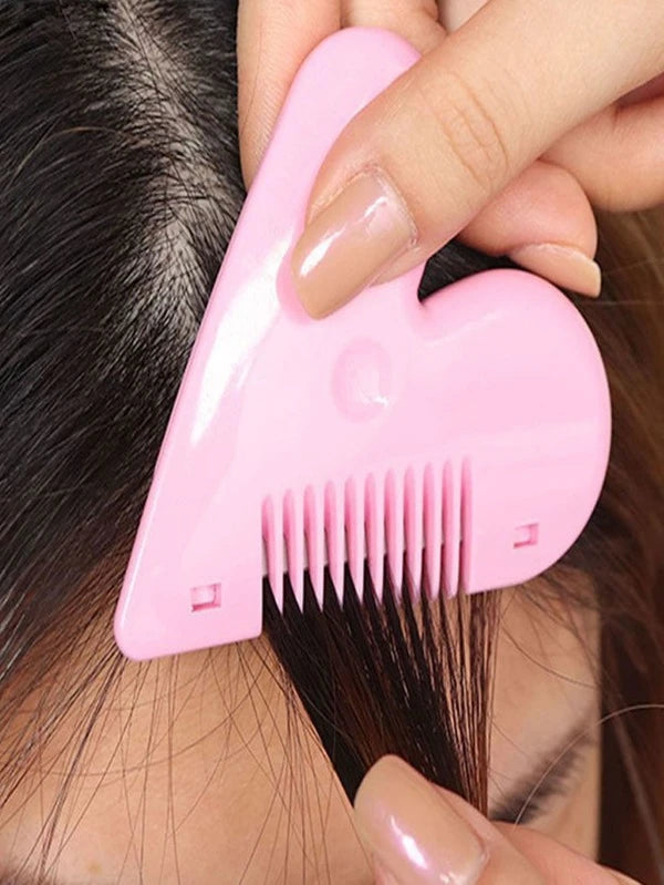 8094 1b-033 Recortadora melocotón con corazón doble faz Peine Herramienta de peinado del cabello adelgazamiento corte Peine profesional Herramienta de peluquería