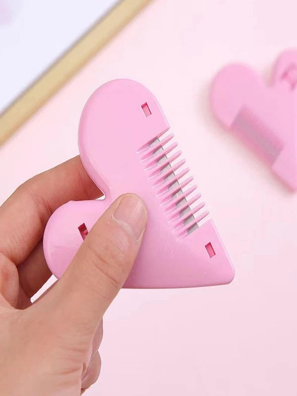 8094 1b-033 Recortadora melocotón con corazón doble faz Peine Herramienta de peinado del cabello adelgazamiento corte Peine profesional Herramienta de peluquería