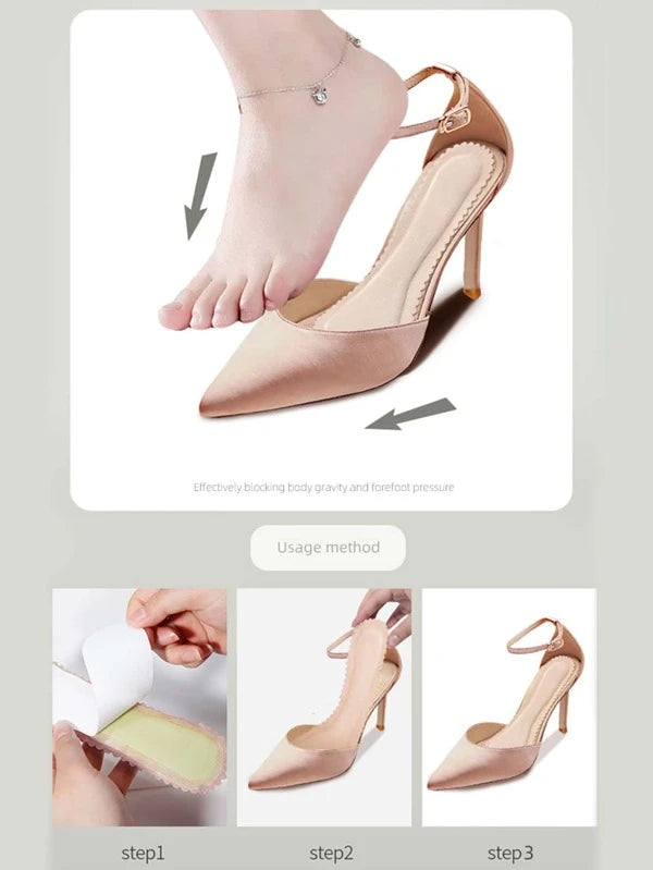 7303 1b-02-13 Almohadilla para zapatos beige para sandalias