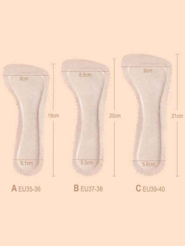 7303 1b-02-13 Almohadilla para zapatos beige para sandalias