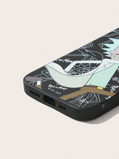 10168 b03-10 Funda para iPhone con diseño de Rick y Morty