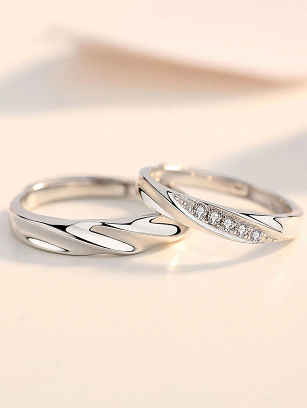 13254 1b-014 Anillo moda 2 Pzas