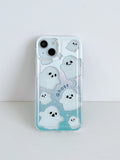 5493 1b-05-13 Funda iPhone con patrón de fantasma a prueba de choques