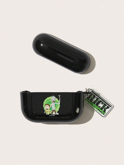 9868 2t-009 Funda AirPods de silicona con estampado de Rick and Morty