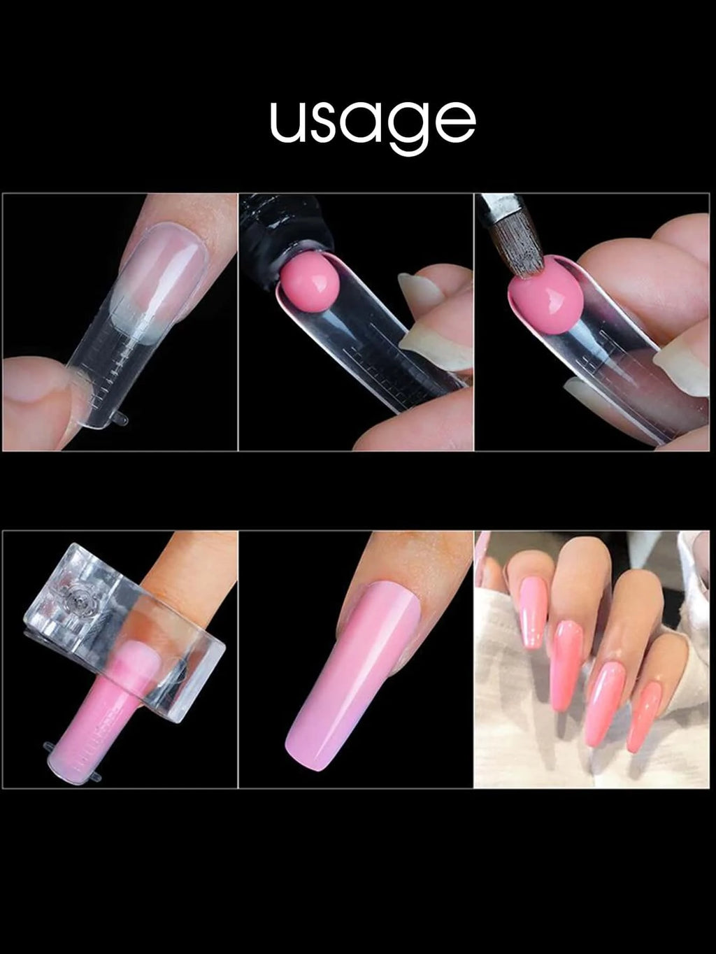 14412 2b-02-16 Moldes De Uñas 100 Piezas