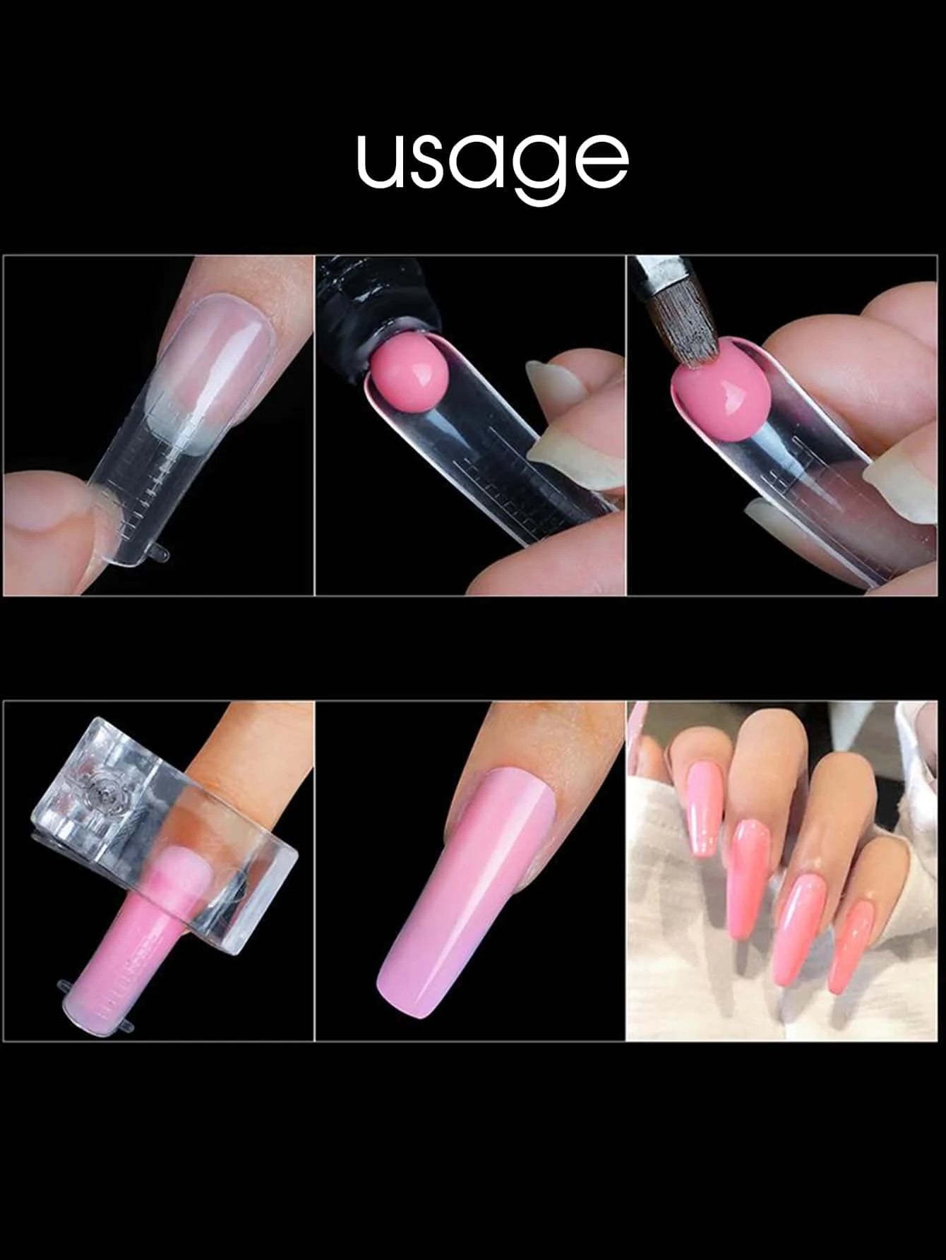 14412 2b-02-16 Moldes De Uñas 100 Piezas