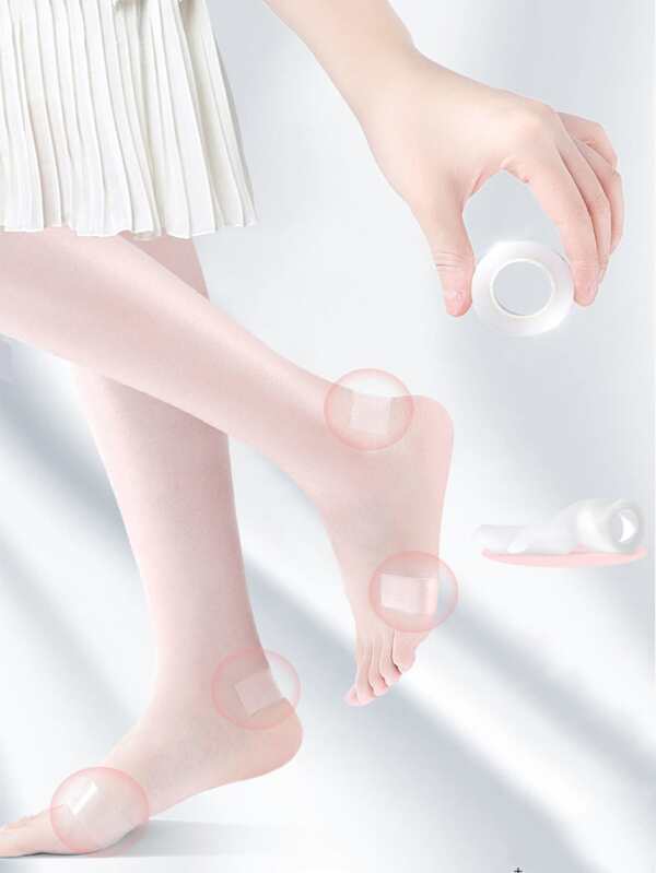 7304 1b-053 Zapatos de tacón alto invisible cinta zapato con parche para anti desgaste tacón