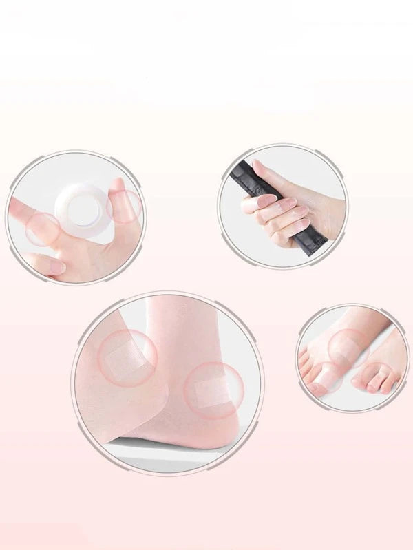 7304 1b-053 Zapatos de tacón alto invisible cinta zapato con parche para anti desgaste tacón