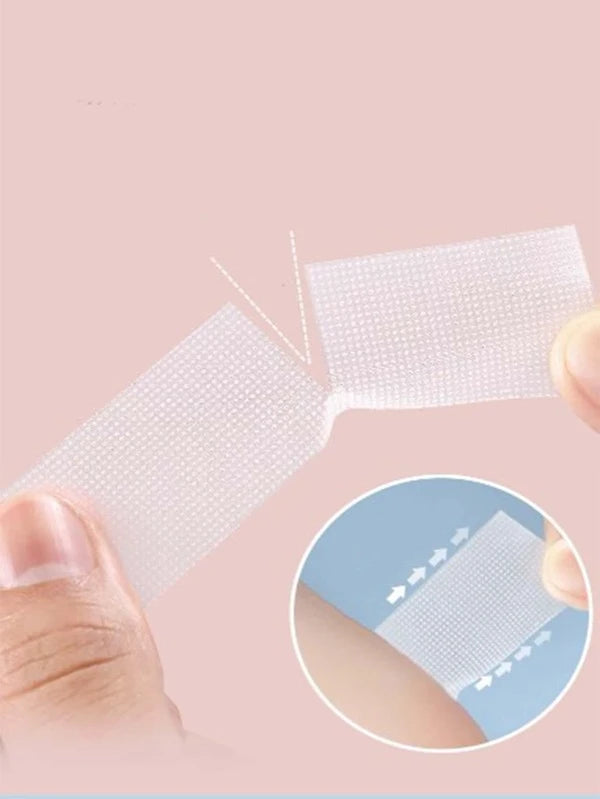 7304 1b-053 Zapatos de tacón alto invisible cinta zapato con parche para anti desgaste tacón