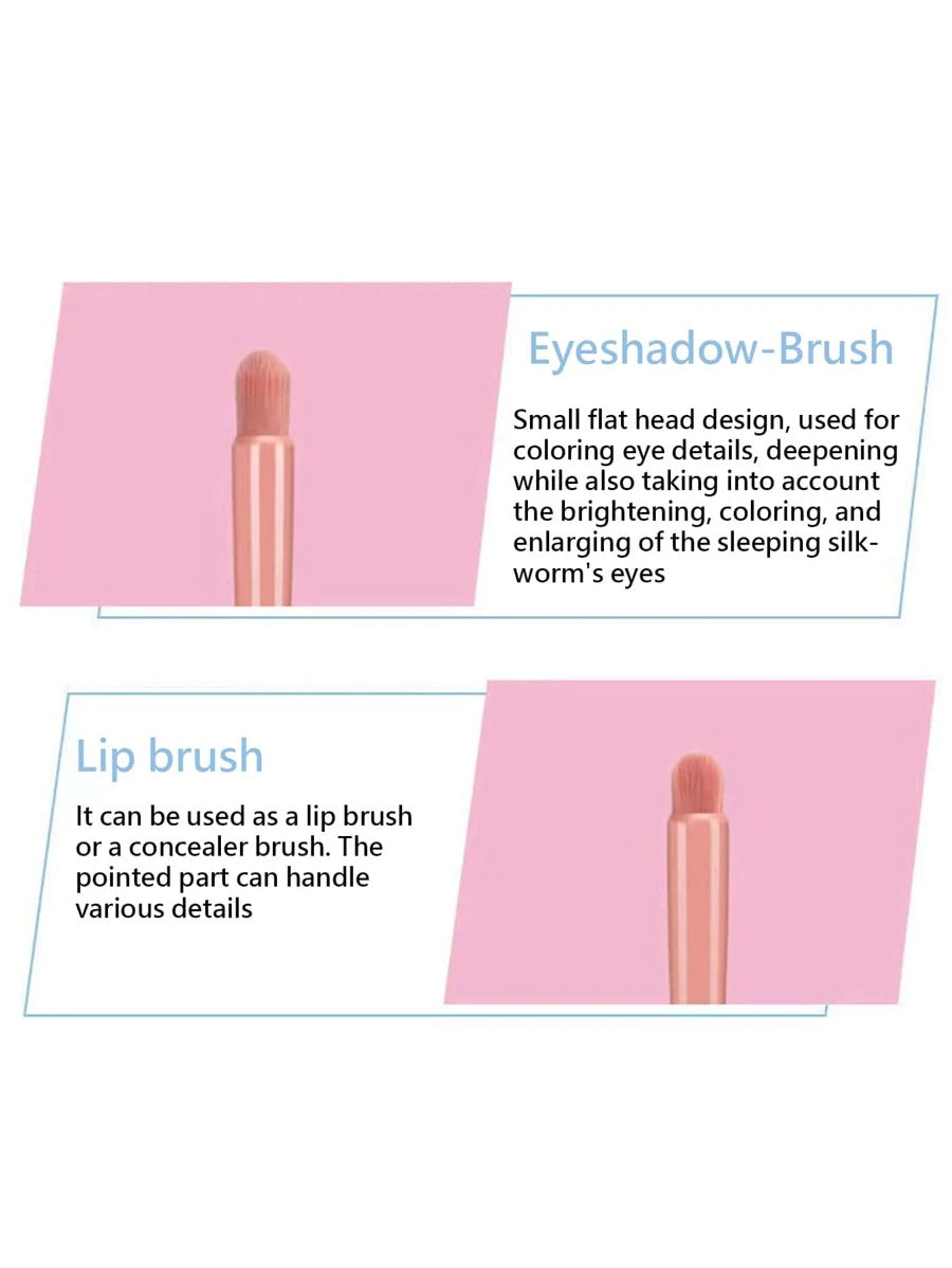 8565 1b-015 Set de brochas de maquillaje con espejo