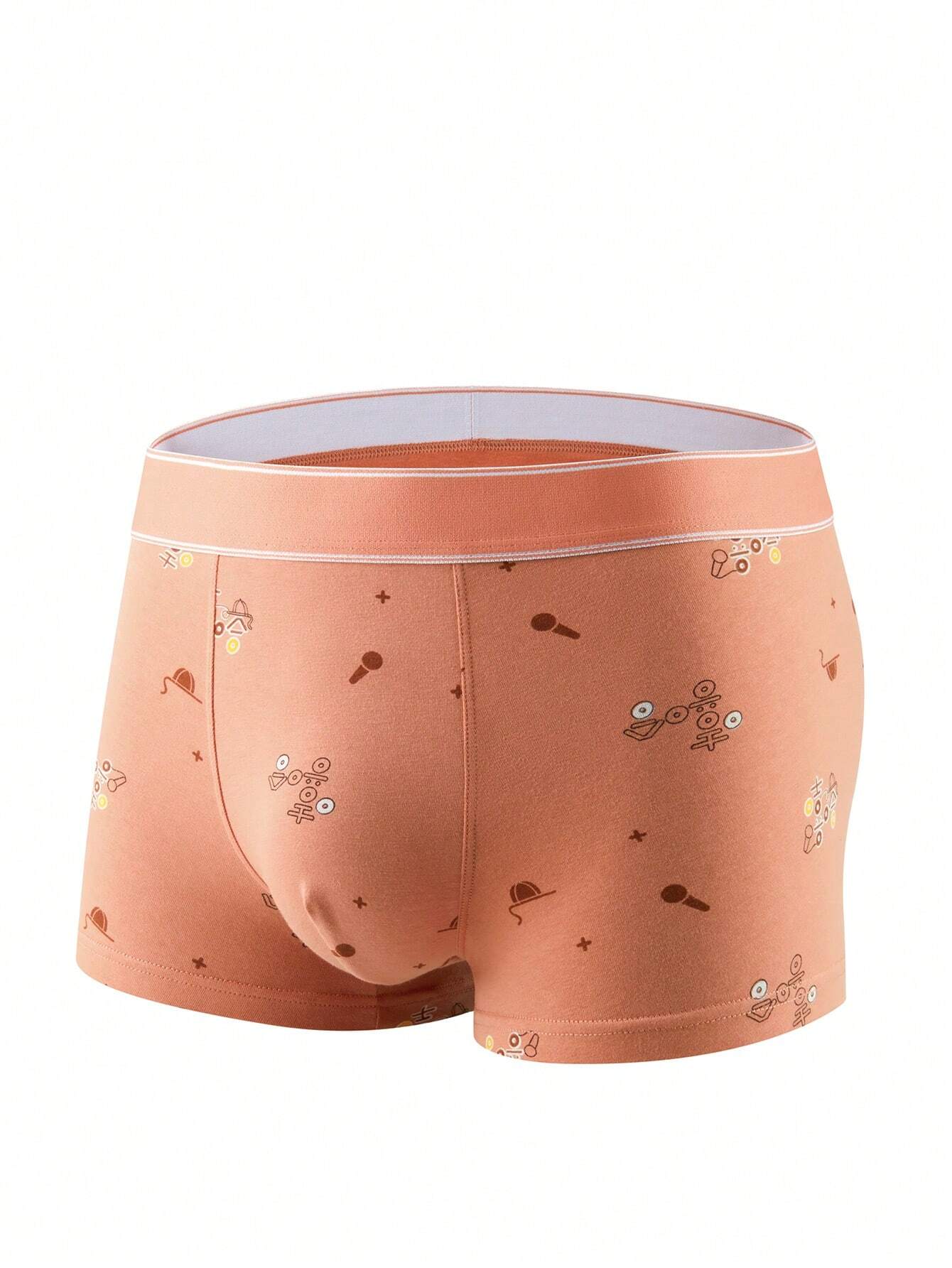 4001 1a-079 Calzoncillos boxer con estampado de dibujos animados