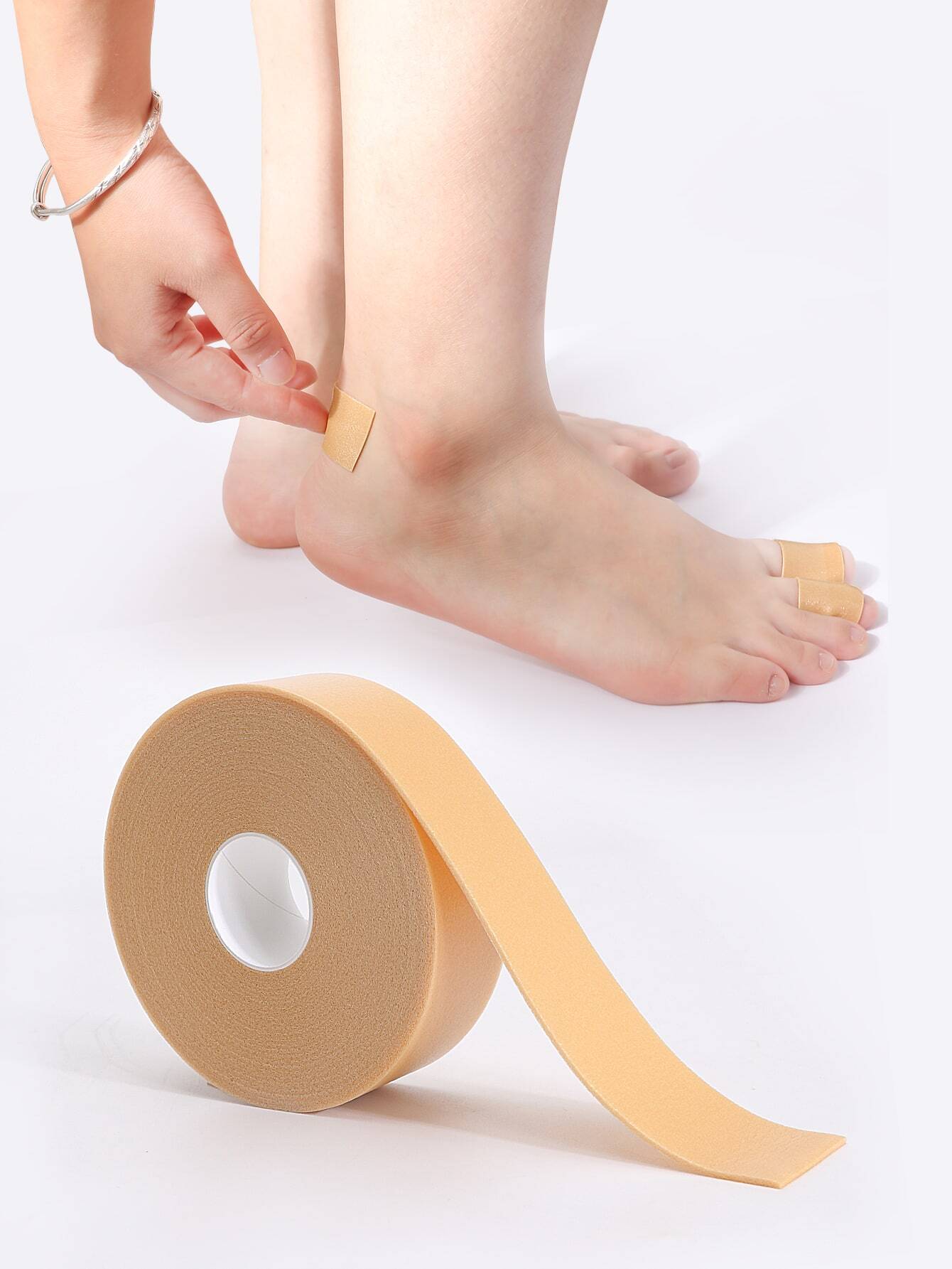 6113 a06-07 Rollo cinta Adhesivo prevención cinta anti desgaste Almohadillas de talón Espuma cinta impermeable para de punta Zapatos mano pie tacón Protector de dedos prevención piel pies rozaduras