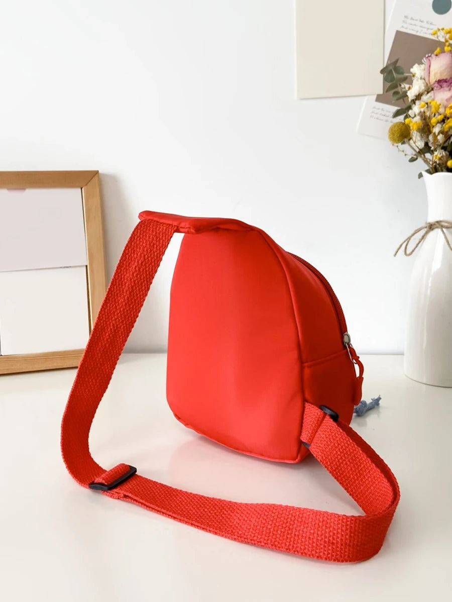 14572 1a-057 Mini Bolso Bandolera Con Patrón De Oso De Dibujos Animados