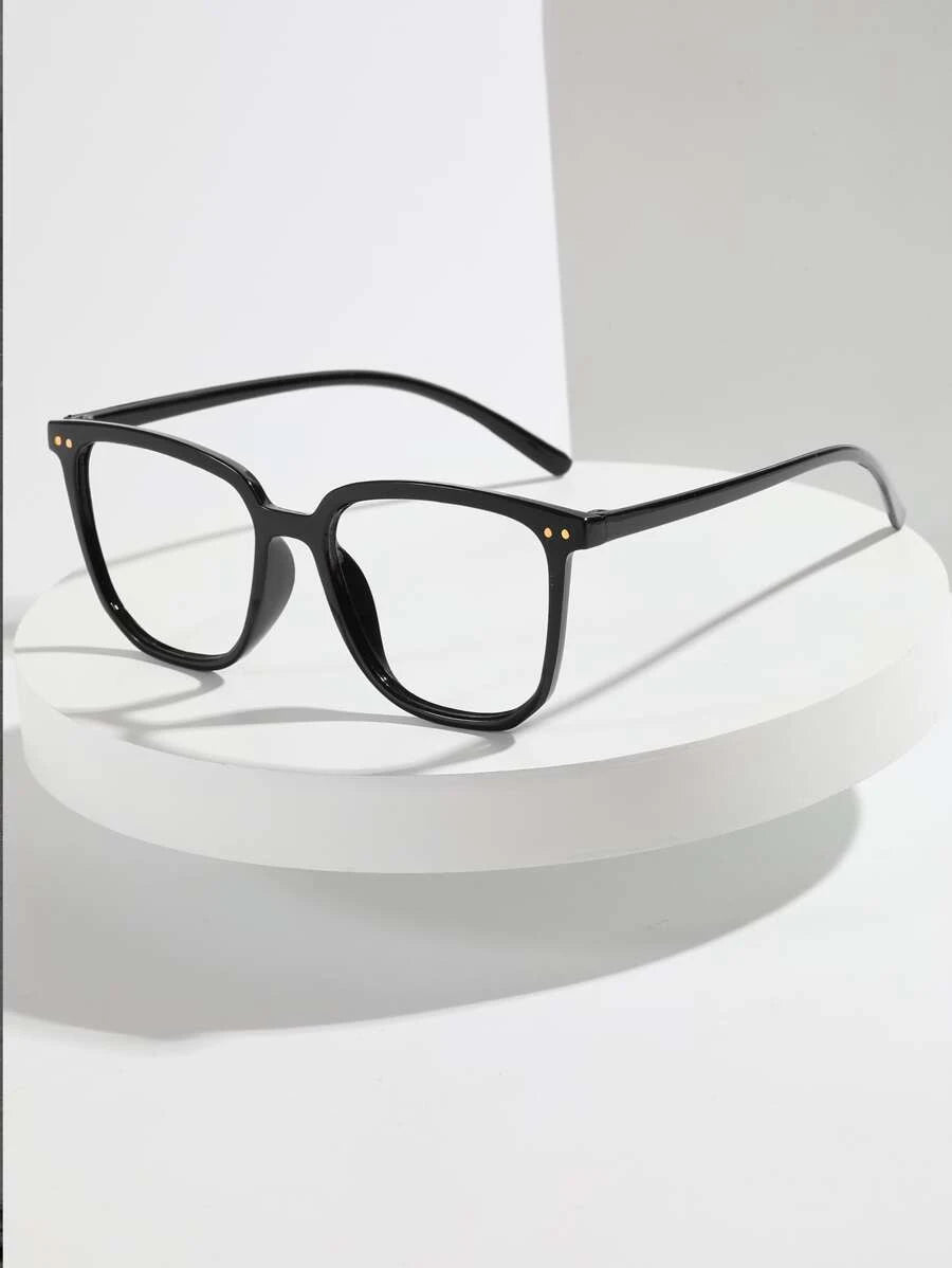 9027 1b-01-28 1t-004 Una pieza de mujeres lindo kawaii cuadrado lente Marco sin Lentes