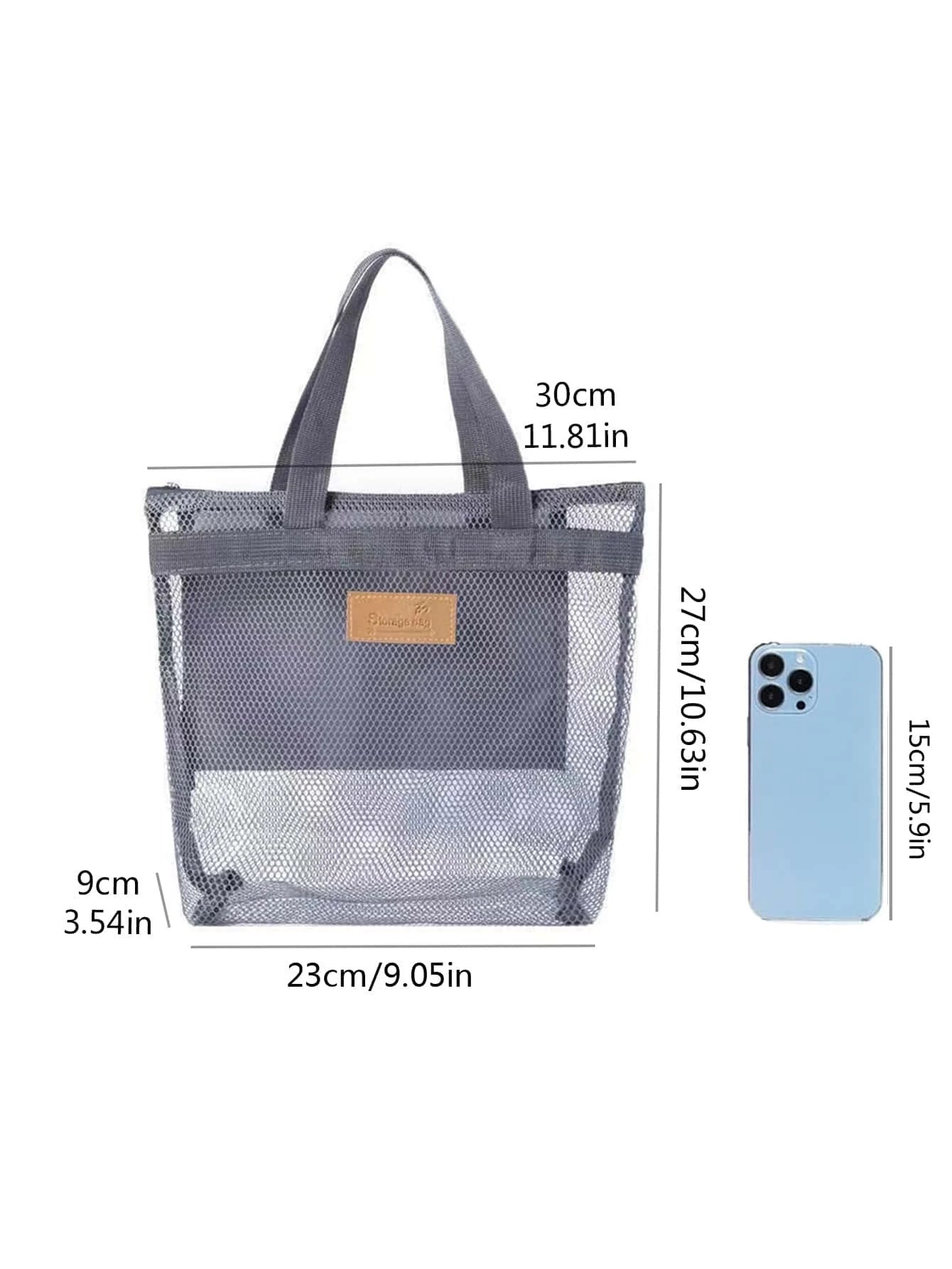 4313 1a-112 Una pieza Bolso de viaje aseo nadar de malla