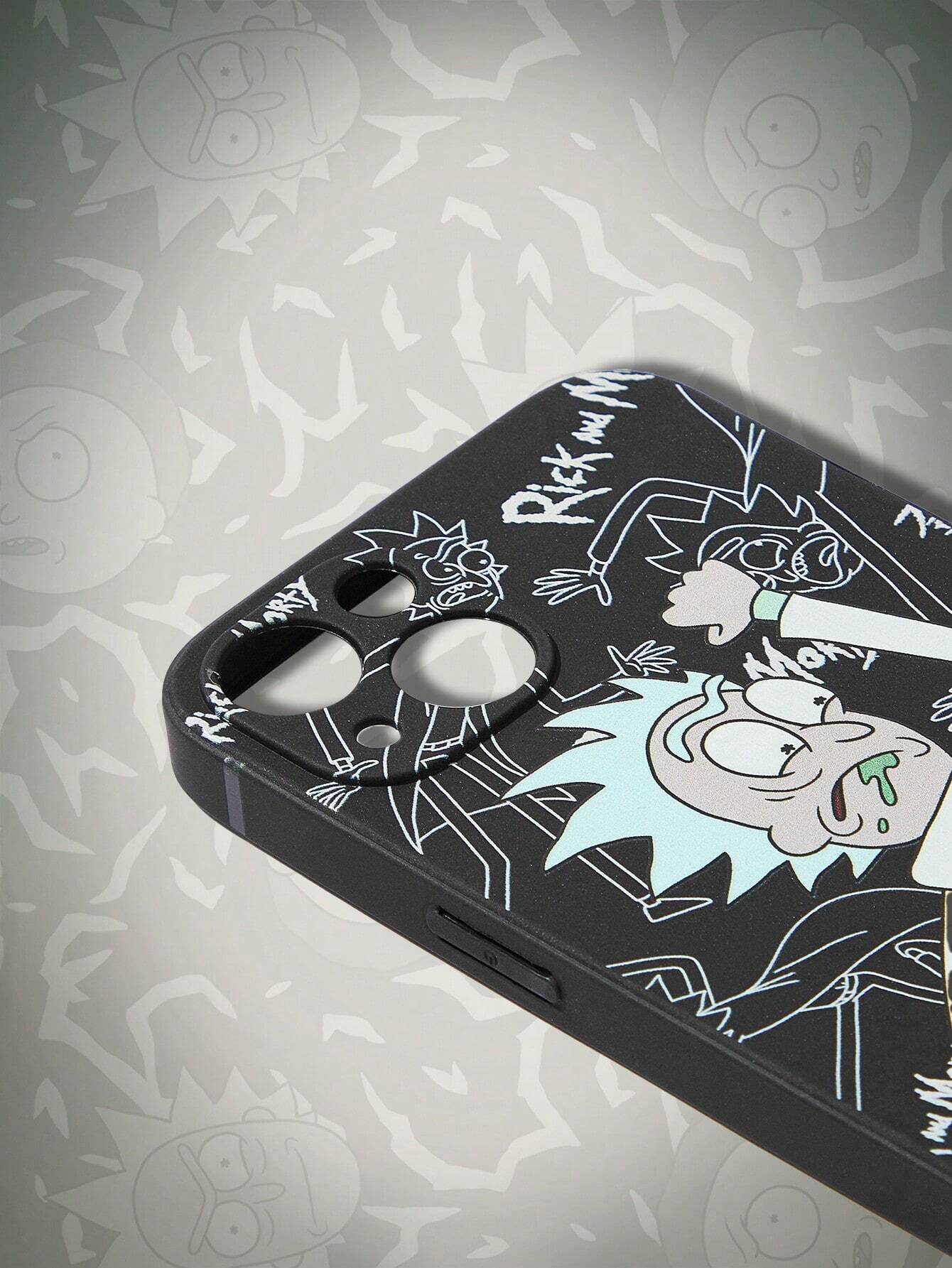 10168 b03-10 Funda para iPhone con diseño de Rick y Morty