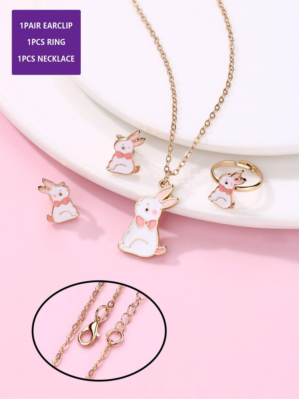 14341 1b-023 Conjunto de Pendientes 3 Pzas