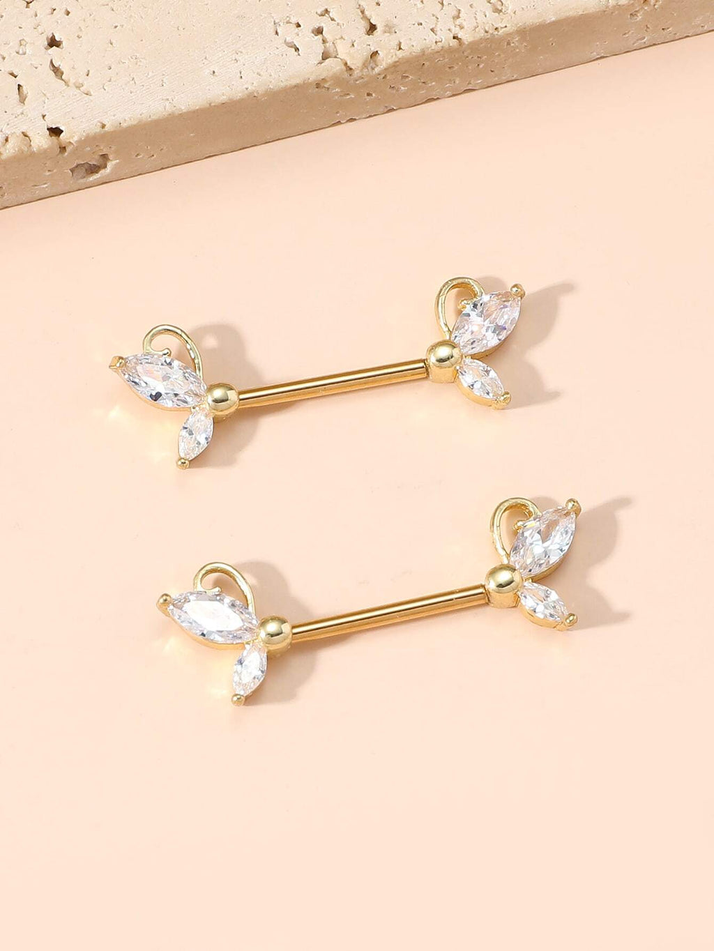 15336 1b-020 Piercing de pezón 2 Pzas