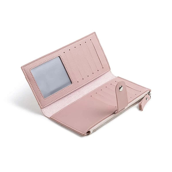 4031 1b-02-06 Monedero largo minimalista rosado