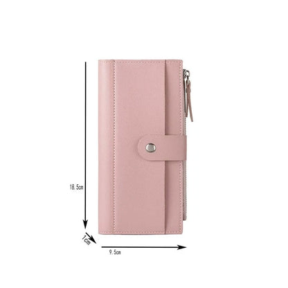 4031 1b-02-06 Monedero largo minimalista rosado