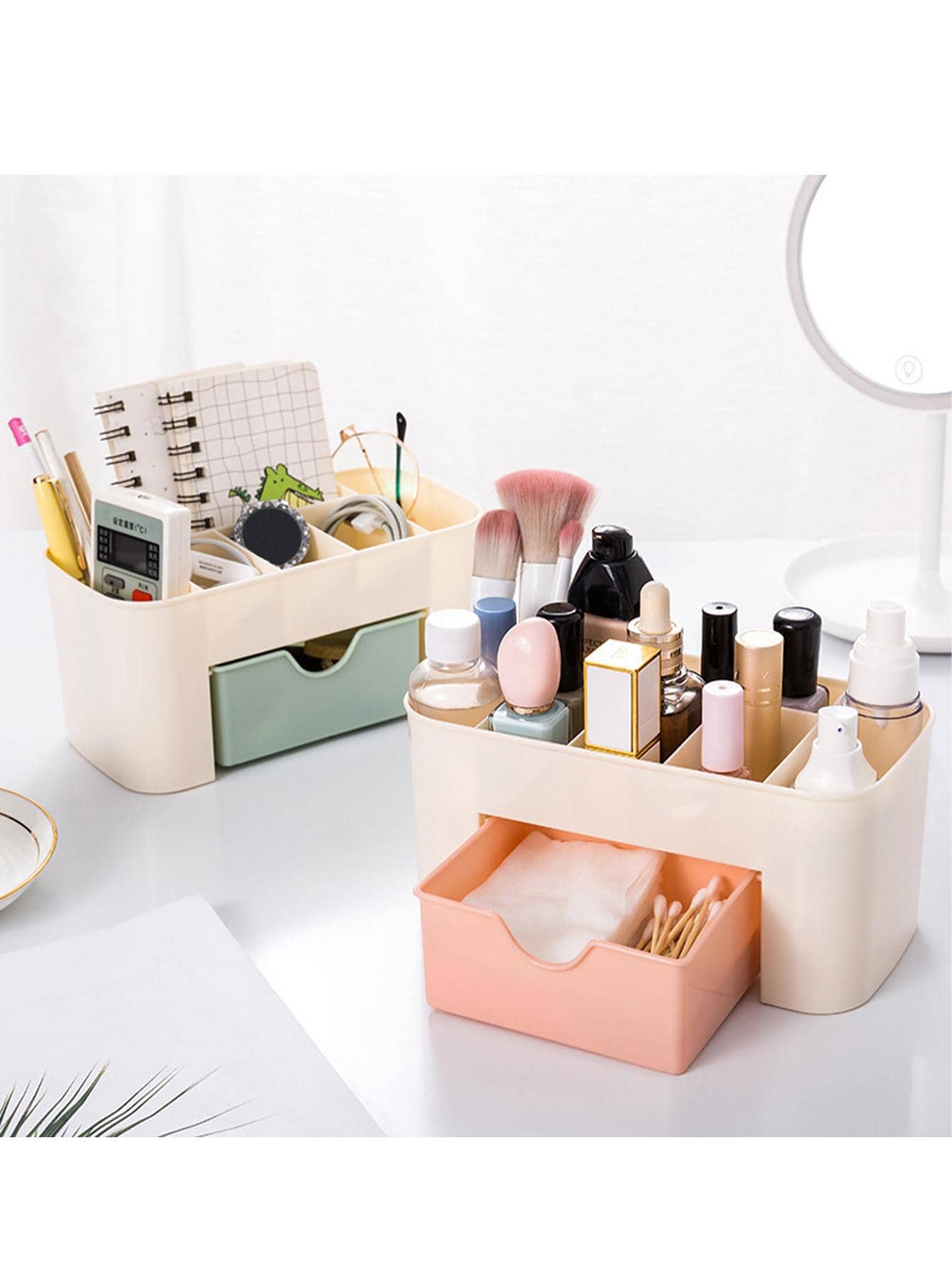 5218 a11-01 Caja de almacenamiento de joya con compartimentos para Maquillaje