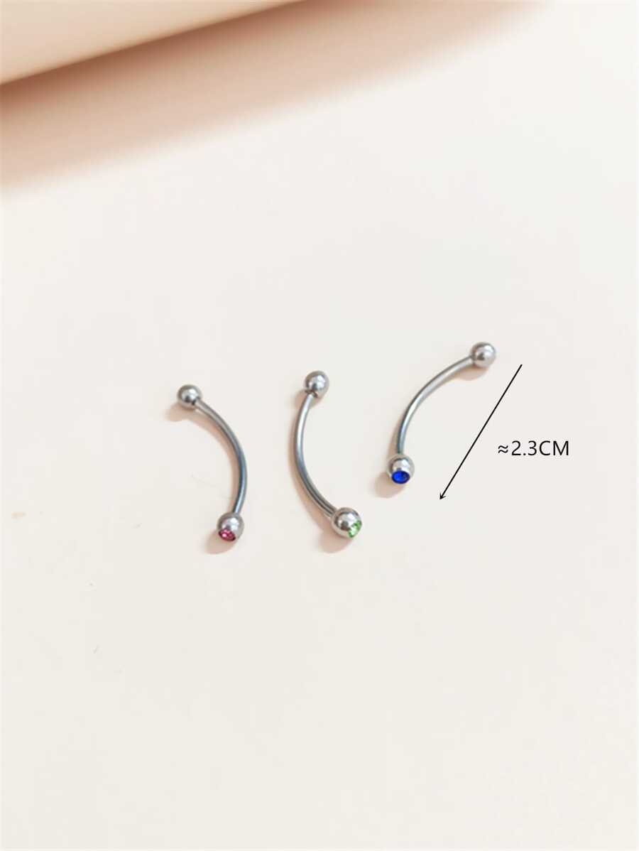 15290 1b-03-10 Piercing 1 pieza de lengua de acero inoxidable