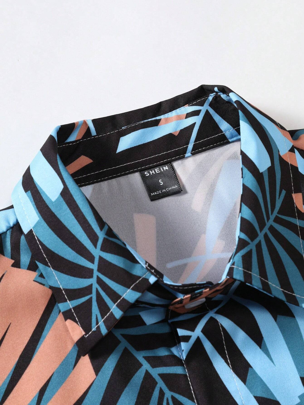 6910 a06-03 Manfinity Hombres con estampado tropical Camisa & de cintura con cordón Shorts
