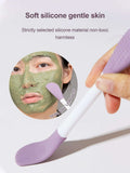 10221 1b-023 Una pieza doble cabeza de silicona Cepillo de mascarilla facial