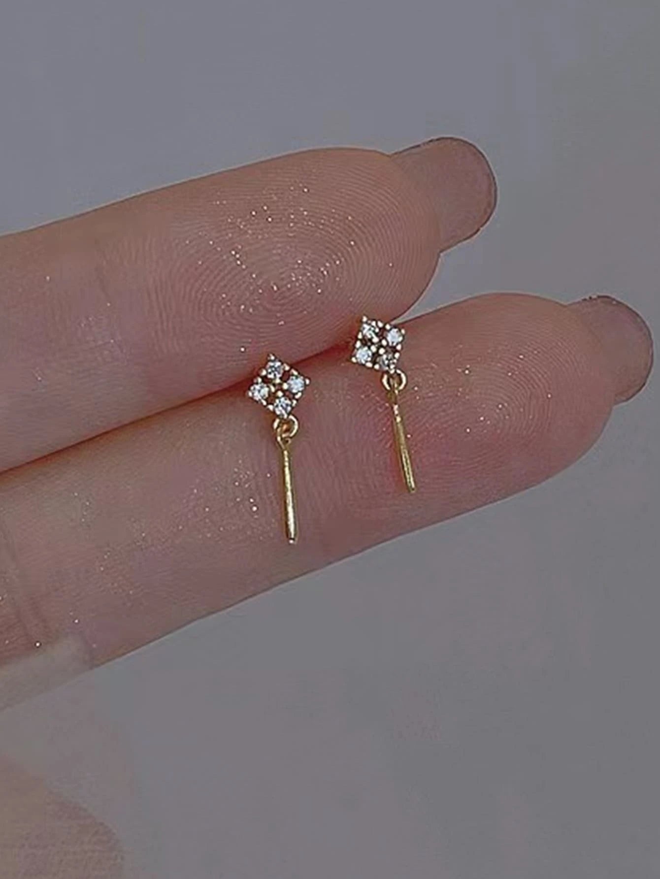 15101 1b-036 Pendientes Minimalista 2 Pzas
