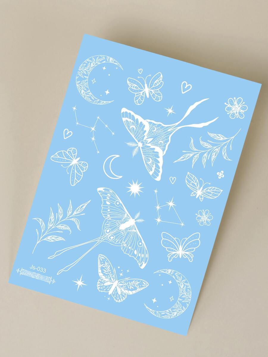 7883 1b-048 Etiqueta engomada del tatuaje