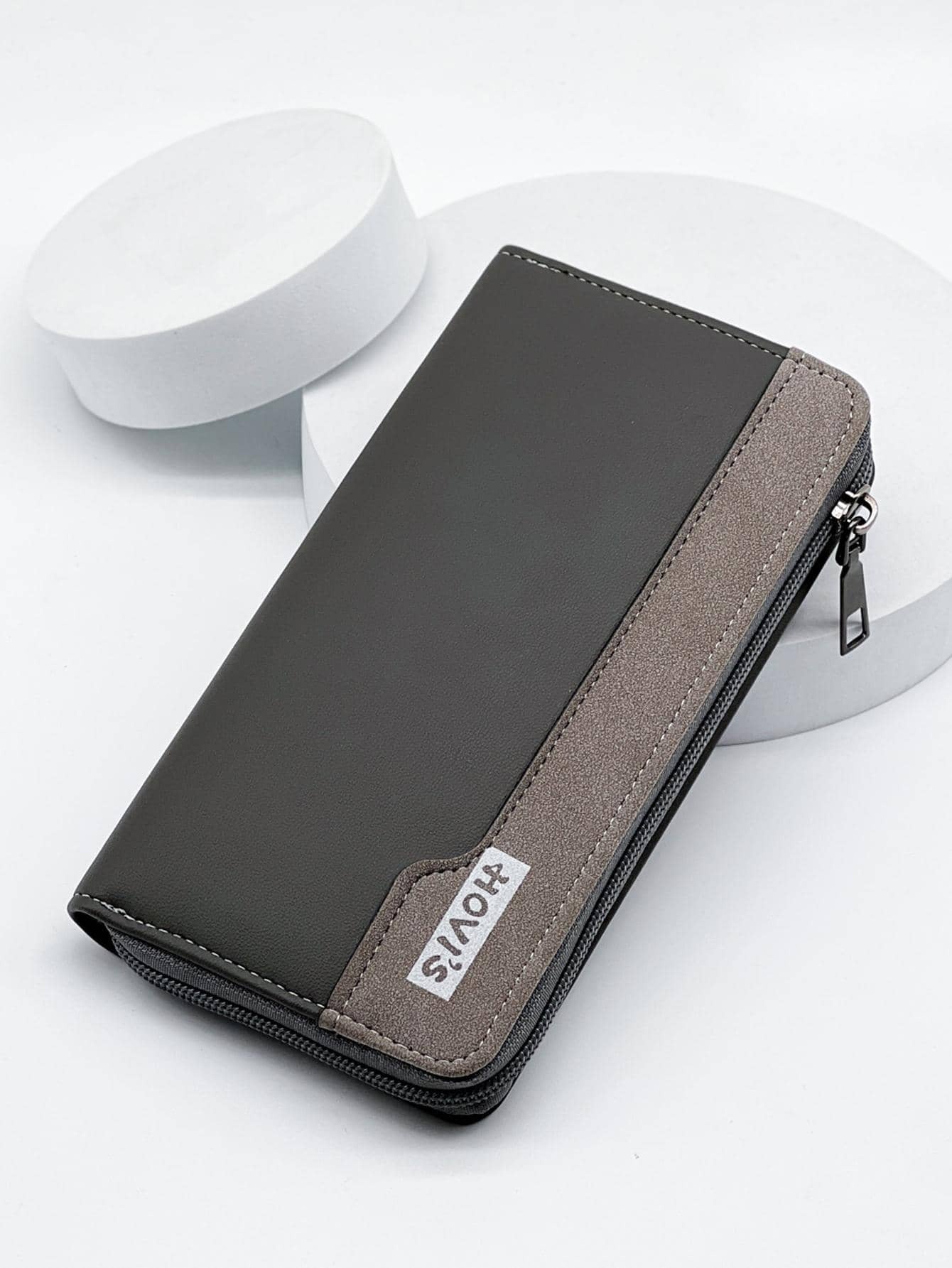 7615 a010-22 Cartera Larga Para Hombre Casual Y A La Moda Con Gran Capacidad