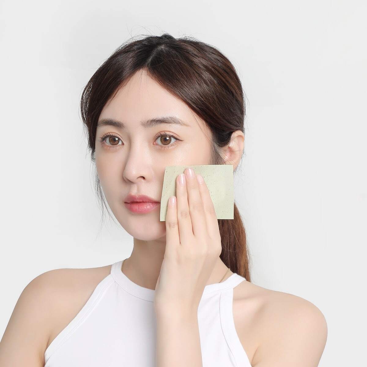 5657 100 piezas cara Papel secante de aceite portátil Toallitas faciales Limpiador Facial control de grasa absorbente de aceite servilleta Herramientas de maquillaje