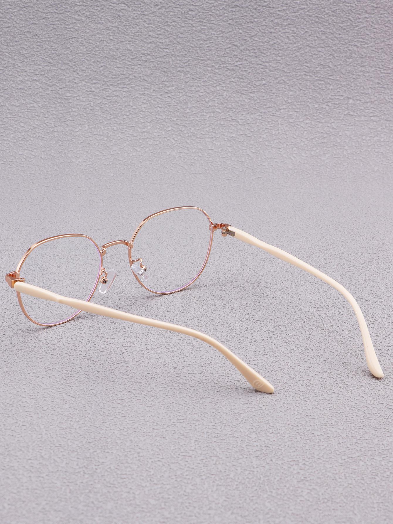 5939 a09-01 Gafas de mujeres redondo bloqueo de luz azul para uso diario