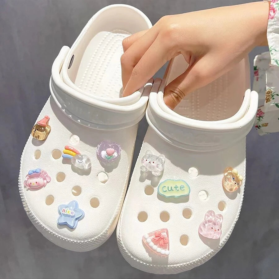 6211 Set 10 piezas de colores en forma de oso de dibujos animados desmontable zapato